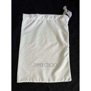 Jimmy Choo Storage Drawstring Dust Bag Cover Pouch White 14" X 10"